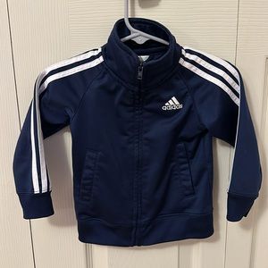 Adidas navy/white track jacket size 18 months
